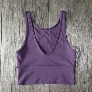Lululemon Power Pivot Tank Women’s Size 4 - 6 | Small Reversible Purple Crop Top